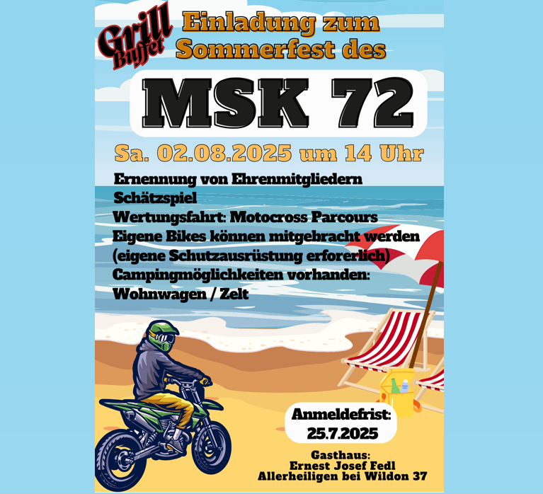 Sommerfest Flyer 2025